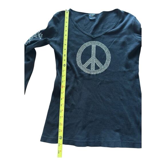 Vintage Sledge USA Y2K peace sign top Large - Picture 7 of 7